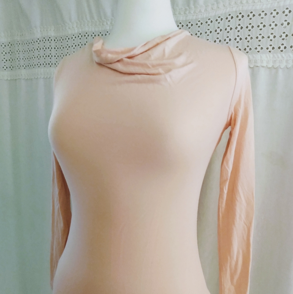 Ann Taylor Loft Petites SP Long Sleeve Pink shirt top Blouse minimalist …